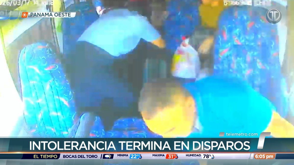 Police inspecting a small passenger coaster bus and a located vehicle in Burunga after a shooting that wounded two passengers