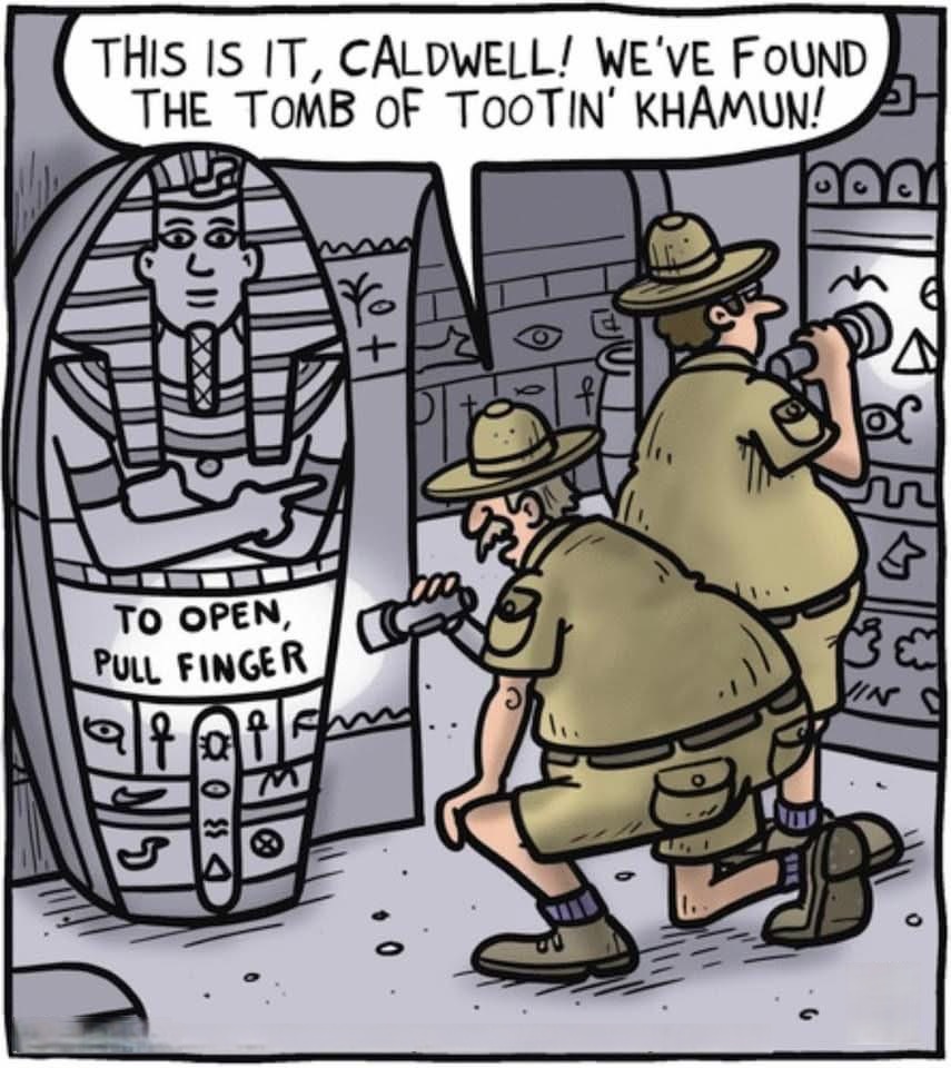 Humorous image featured in Newsroom Panama's 'Your Morning Smile' post, accompanying a call for reader-submitted 'funnies'.