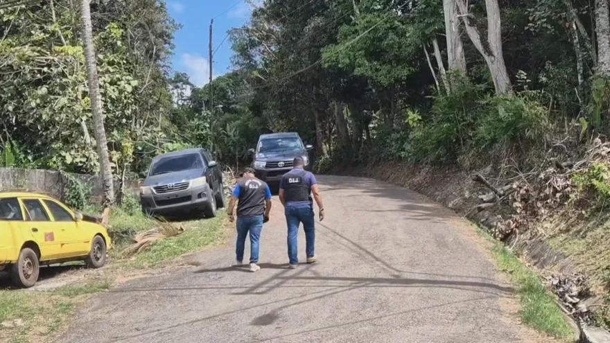 Site in La Chorrera where a partially covered, semi-buried body was discovered
