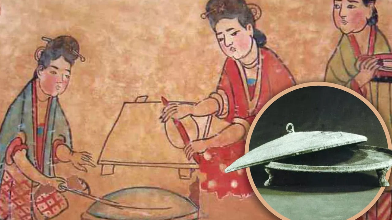 Ancient griddle unearthed at the Yangshao archaeological site in Henan province, suggesting early pancake cooking methods