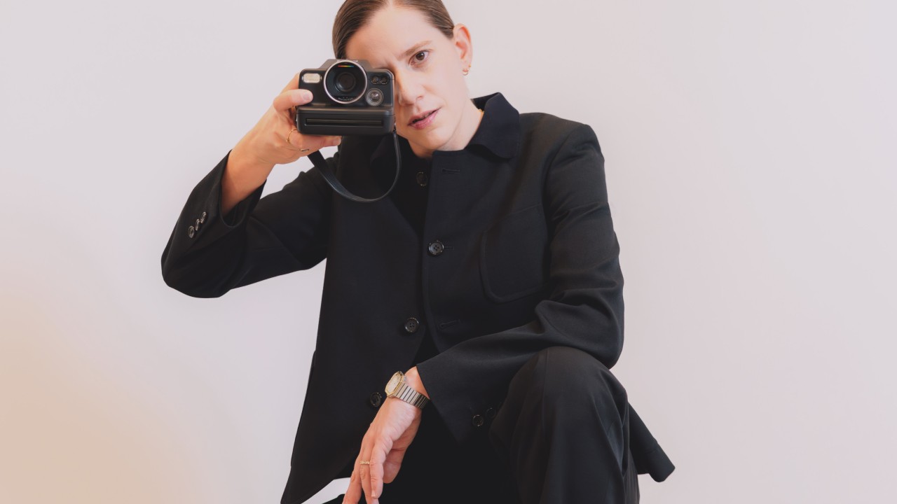 Portrait of artist Coco Capitán speaking from her home in Stoke Newington, London, during an interview