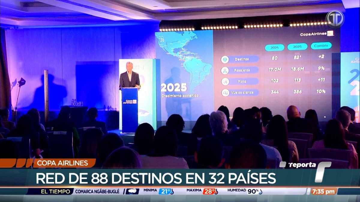 A Copa Airlines aircraft on the tarmac at Tocumen International Airport in Panama City