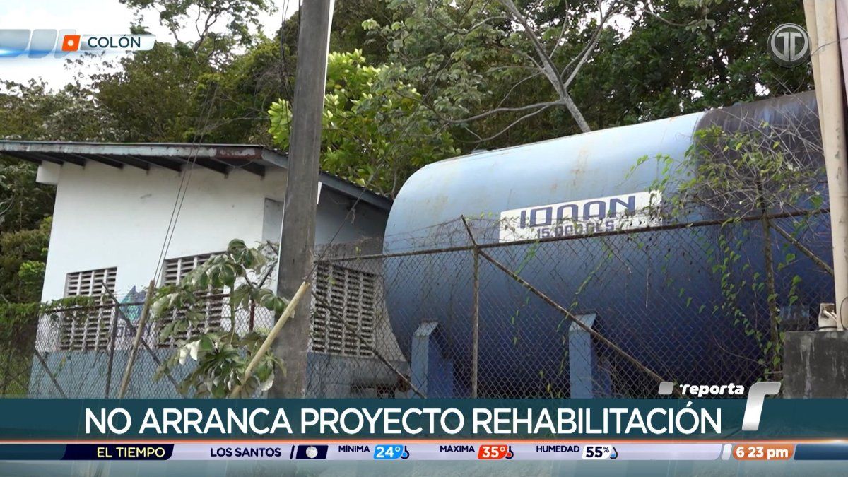 A water pumping station in Colón serving nearby communities with potable water
