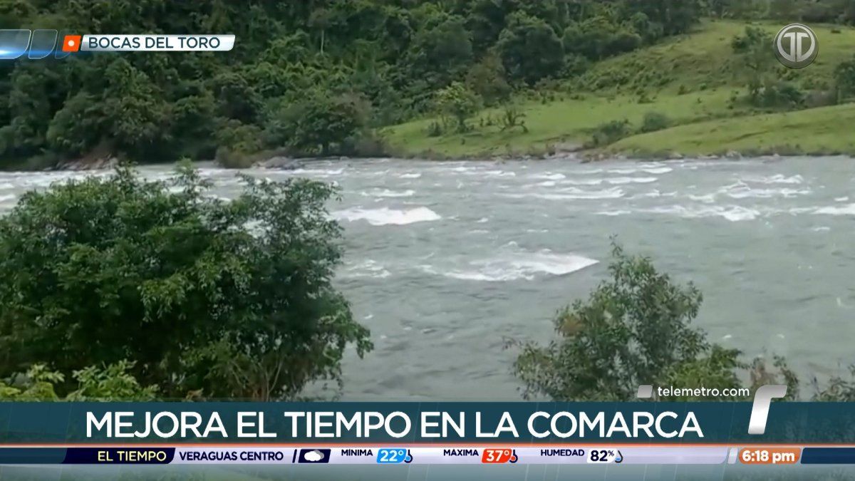 Teachers and rural school buildings in the Ngäbe Buglé comarca, with mountainous terrain in the background