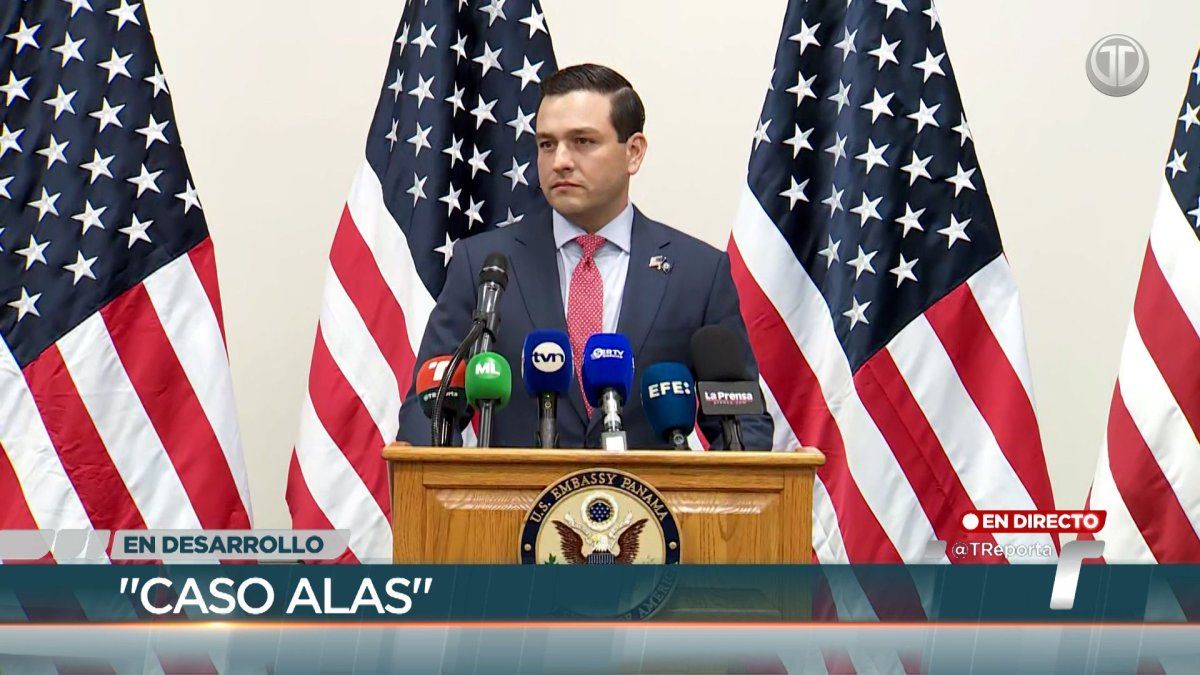 A U.S. ambassador speaking about a major extradition case linked to the Alas Chiricanas bombing investigation