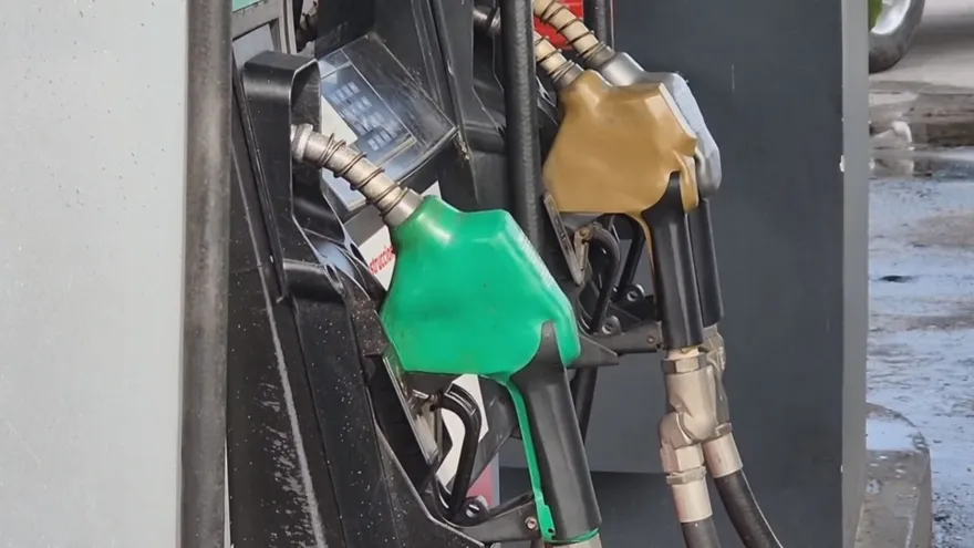 Fuel pumps at a service station in Panama as the government reviews subsidy caps and expands the program to new sectors