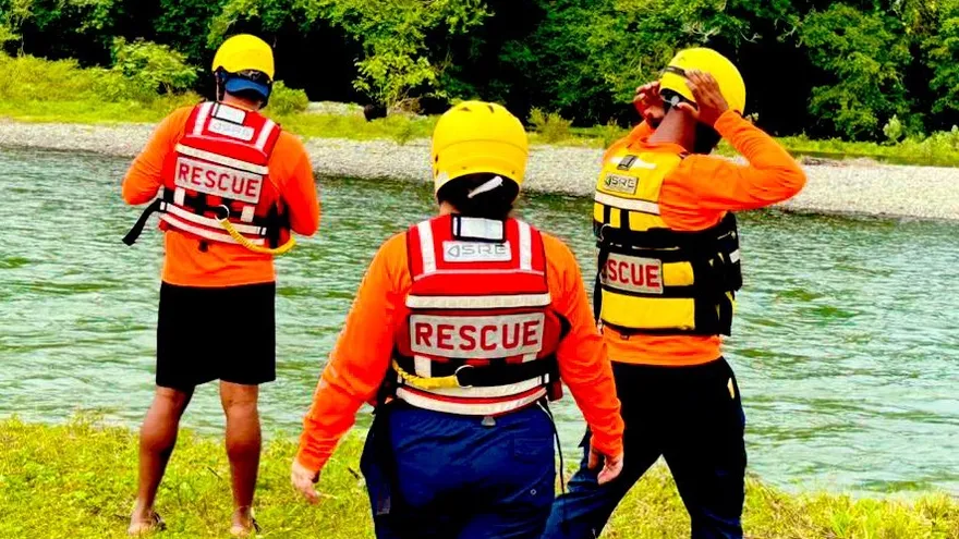 Traffic moving along a highway in Panama with holiday travelers heading to the interior under police monitoring