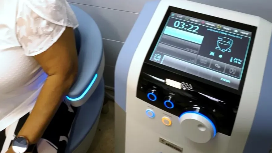 Medical equipment used for non-surgical treatment of urinary incontinence in a clinical setting