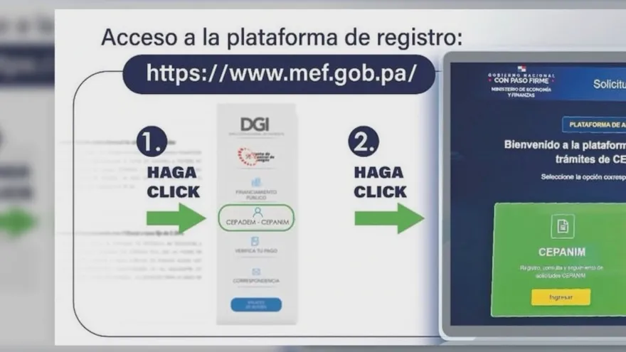 Elderly pensioners in Panama waiting to complete an online registration process for certificate distribution