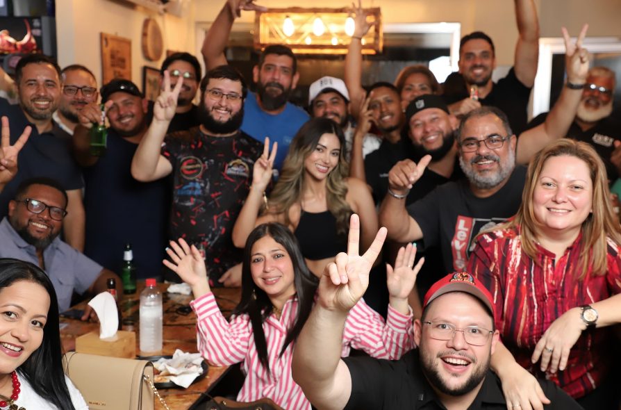BBQ competitors preparing ribs for a barbecue tournament in Panama