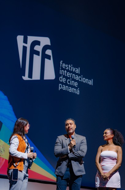 Moviegoers attending a film screening at a cultural venue in Panama City during the International Film Festival of Panama 2026