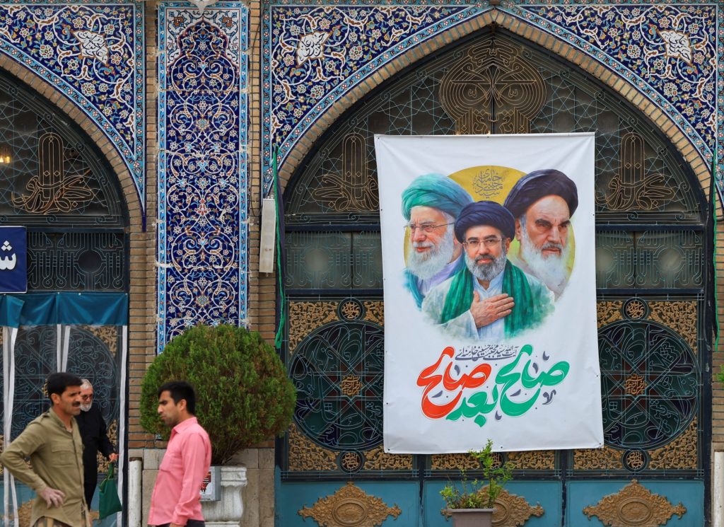 A naval vessel patrolling a strategic shipping lane near the Strait of Hormuz