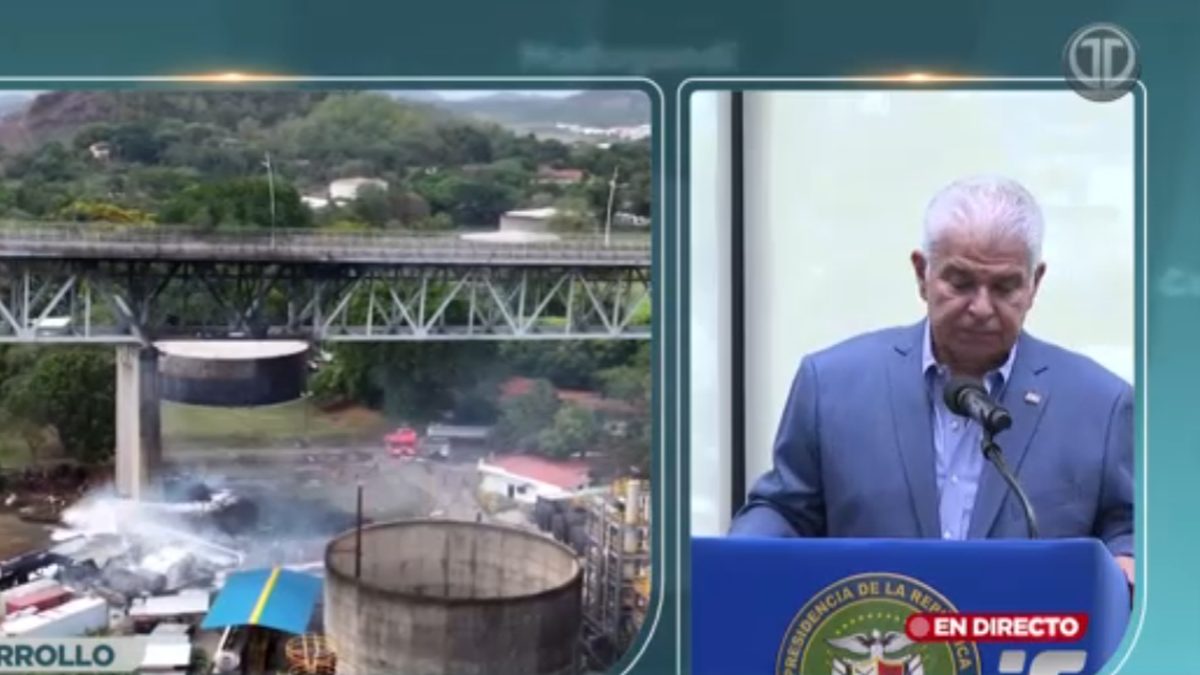 Police and investigators near a restricted area close to the Bridge of the Americas in Panama City