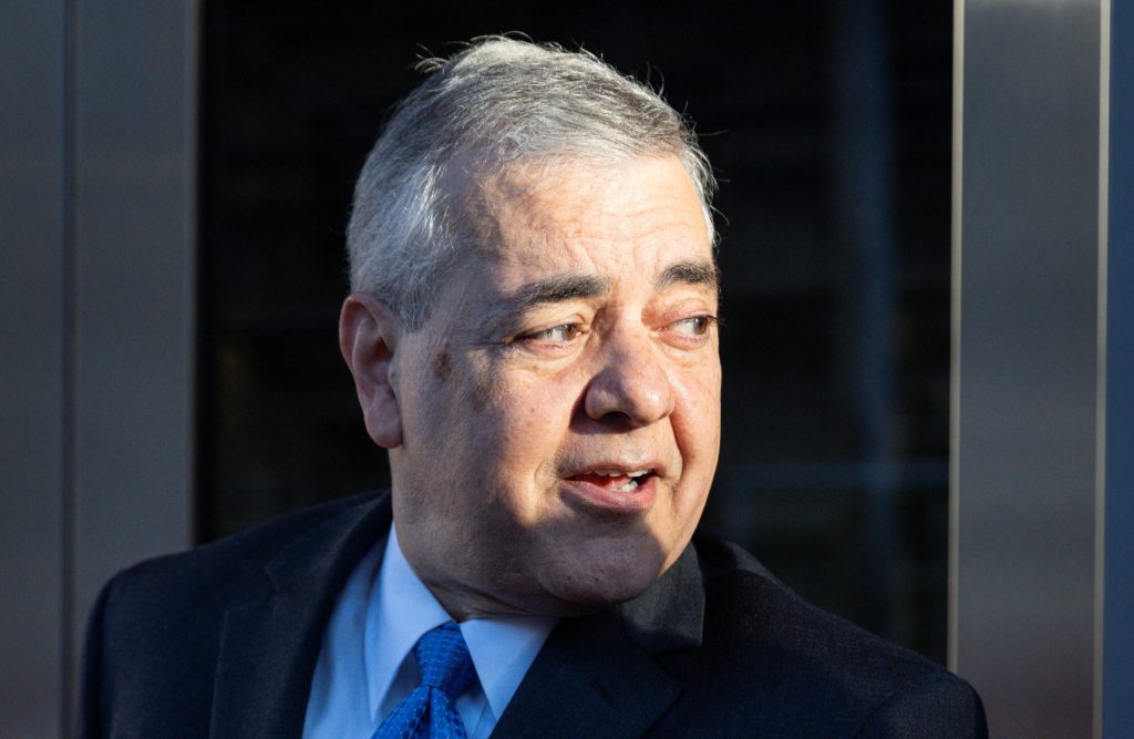 Former Congressman David Rivera appearing in a courtroom during a federal conviction related to secret Venezuela lobbying
