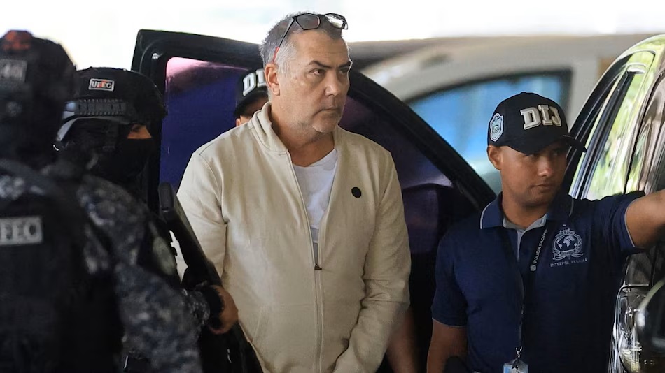 A file photo related to the Alas Chiricanas plane bombing investigation, showing a man connected to the long-running Panama case