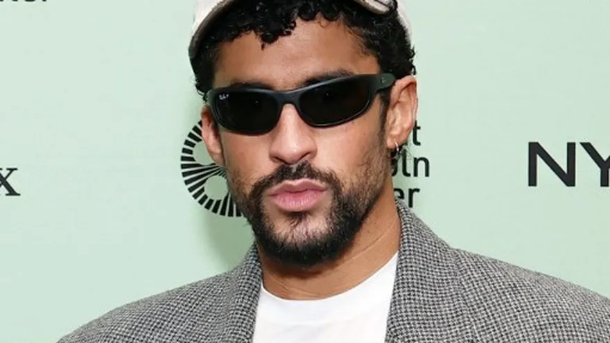 Bad Bunny appearing at a crowded shopping mall event in San Juan during a Zara clothing launch